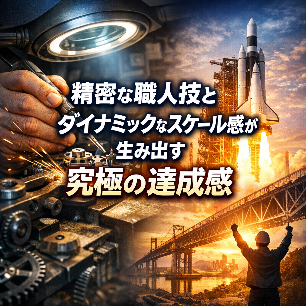 精密な職人技とダイナミックなスケール感が生み出す究極の達成感