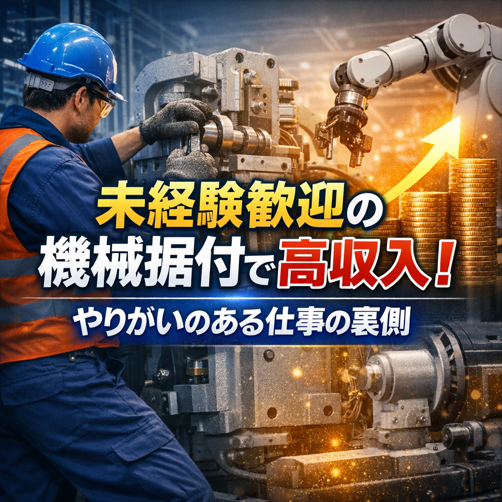未経験歓迎の機械据付で高収入!やりがいのある仕事の裏側
