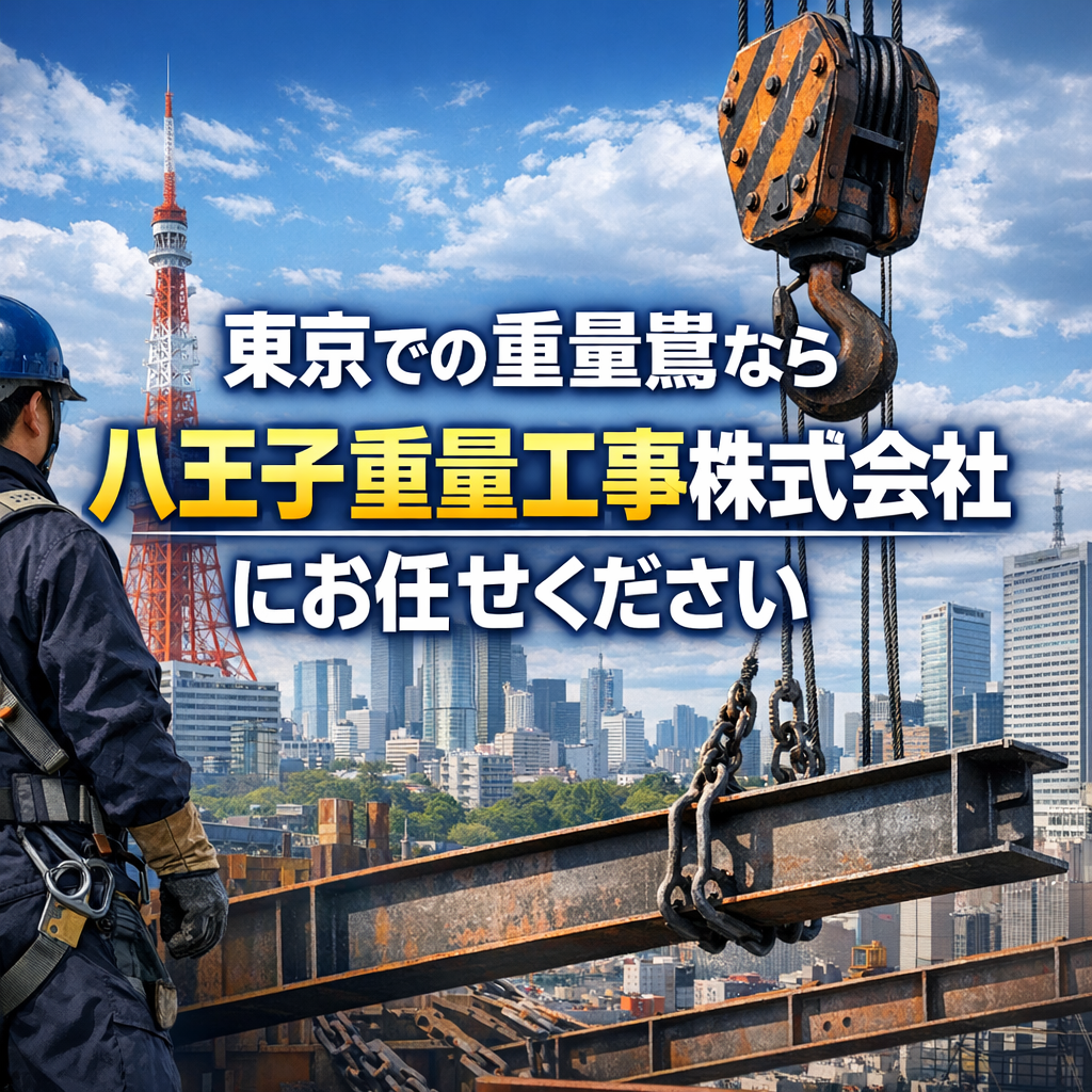 東京での重量鳶なら八王子重量工事株式会社にお任せください